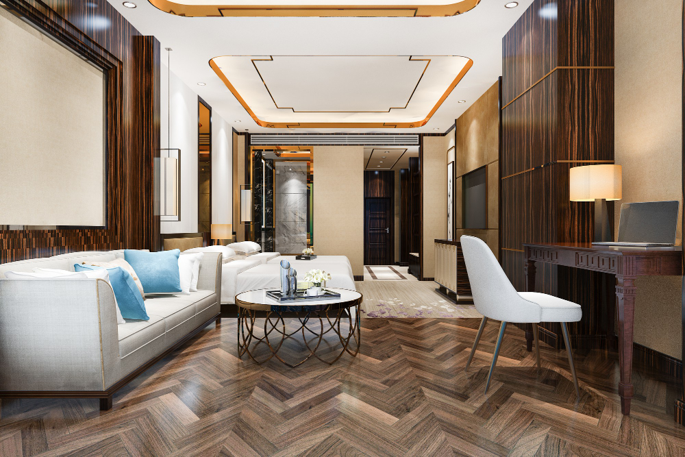 ห้องนั่งเล่น Modern Luxuryแนะนำให้เลือกไม้ที่มีคุณภาพ